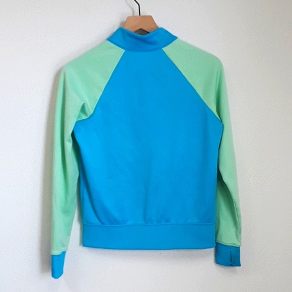 Avia - XL - Blue and Green Zip up Sweatshirt - Picture 2 of 7